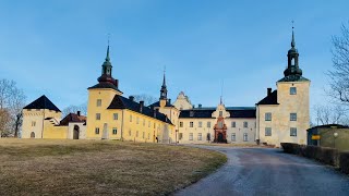 Stockholm Walks Tyresö Slott Palace park history and sunset over a tiny cottage Relaxing 4K [upl. by Irreg]