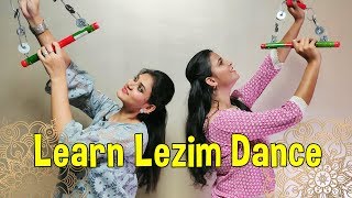 Lezim Dance For Beginners  Learn Dance For Beginners  Indian Traditional Folk Dance Steps Tutorial [upl. by Eimarej36]