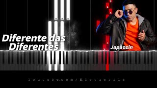 Diferente das Diferentes Japãozin Piano Tutorial Fácil Teclado Cover Como tocar [upl. by Namolos]