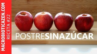 MANZANAS ASADAS AL HORNO Receta Macrobiótica Vegano Sin azúcar Sin lácteos Sin gluten [upl. by Azile]