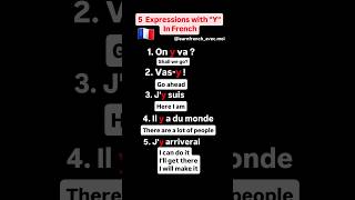 5 Expressions with quotYquot In French 🇫🇷french delf easyfrench vocabulary language education [upl. by Notpmah]