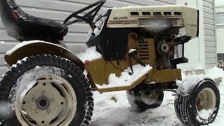 Sears Suburban SS16 Winter Cold Start 16HP Onan Twin Cylinder [upl. by Sobel799]