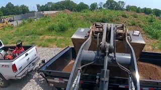 The Gravel Company Loading Screened Topsoil [upl. by Nilesoj160]