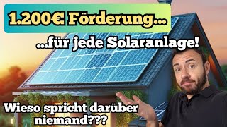 Versteckte Solarförderung 2024 über 1200€ für fast jede PVAnlage Mit diesem Steuertrick geht das [upl. by Aurel]