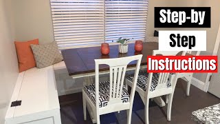 Add Kitchen Storage and Seating With This Beautiful DIY Built In Banquette [upl. by Otilia617]