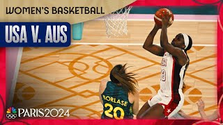 Team USA SPRINTS past Australia to womens basketball final  Paris Olympics  NBC Sports [upl. by Suter141]