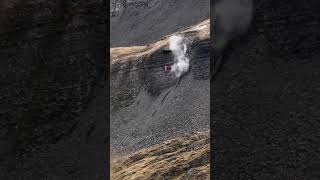 F18 Shooting and Flyover Dramatic Cliffside Maneuvers at Axalp [upl. by Mckale]