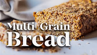 No Flour No Yeast No Eggs MultiGrain Nut amp Seed Bread Recipe [upl. by Ecitnerp]