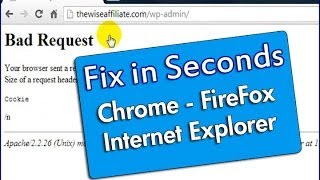 How To Fix 400 Bad Request Error in Seconds  Chrome FireFox IE [upl. by Vitus]