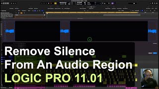 How To Remove Silence From An Audio Region LOGIC PRO 1101 [upl. by Jobi]