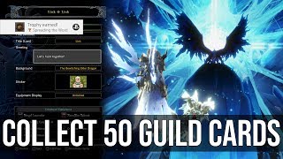 Spreading The Word Trophy Collect Over 50 Guild Cards  Monster Hunter World [upl. by Sitelc]