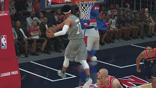 NBA 2K18 My Career  New Dunks Tied Lakers Record PS4 Pro 4K Gameplay [upl. by Atiuqrahs]