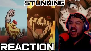 ANIME NOOB REACTS TO Top 10 Visually Stunning Anime Fights PART 5 [upl. by Teufert979]