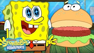 SpongeBobs CRAZIEST Krabby Patties Ever 🍔🤯  60 Minute Compilation  SpongeBobOfficial [upl. by Ambert]