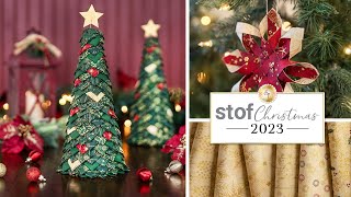 New Arrival Stof Christmas 2023  Shabby Fabrics [upl. by Haskel]