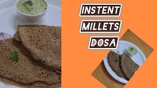 మిల్లెట్ దోశ అప్పటికప్పుడు చేసుకునేలా instant high nutrition millets dosa videos healthybreakfast [upl. by Ednargel751]