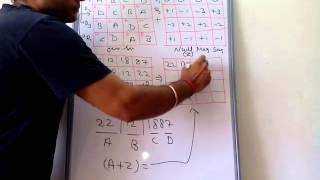 MOST EASIEST NEW METHOD OF RAMANUJANs BIRTH DATE MAGIC SQUARE [upl. by Pfosi]