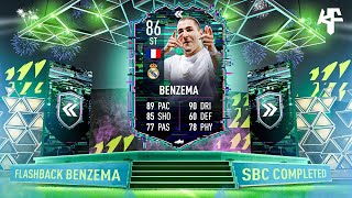 Flashback Karim Benzema SBC Completed  Help amp Cheap Method  Fifa 22 [upl. by Hillegass]