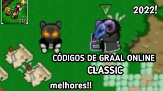 CÓDIGOS DE GRAAL ONLINE CLASSIC 2022 OS MELHORES PT1graalonlineclassiccódigos [upl. by Jehiah]