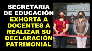 Soy Docente COMUNICADO CONJUNTO No 14 EXHORTO A DOCENTES A REALIZAR SU DECLARACIÓN PATRIMONIAL [upl. by Maletta]