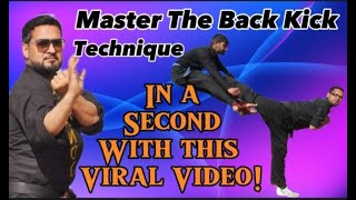 Master the back kick technique in a sec with this viral video long ytlongvideos viral kicks [upl. by Liahus]