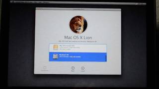 How to mount OS X Lion to a flash drivehard drive and Clean Install Mac OS X Lion [upl. by Nelac]