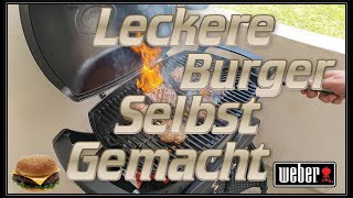 🍔 Burger auf dem Weber Gasgrill 🔥 lecker und schnell selbst gemacht [upl. by Amle]