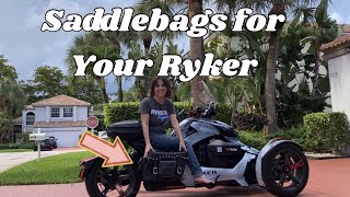 Do Saddlebags Fit on Your CanAm Ryker [upl. by Somerset]