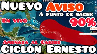 Posible Ciclon Ernesto amenaza el Caribe Atencion Puerto Rico y Rep Dominicana [upl. by Palma]