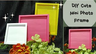 How to make Paper mini frame  Frame  Photo Frame  DIY Photo Frame Tutorial [upl. by Riccardo]