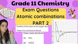 Grade 11 Chemistry Atomic Combinations EXAM QUESTIONS part 2 [upl. by Silverman]