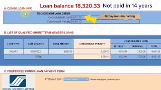 unpaid SSS loan apply SSS loan condonation program  SSS [upl. by Vinson]