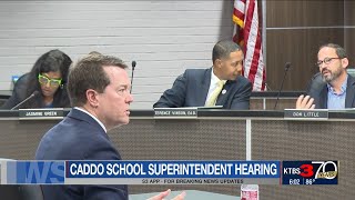 Caddo School Superintendent Hearing [upl. by Glenine]