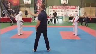 Joanna Obórka kumite dziewcząt 1112lat 45kg Sieradz 05102024 [upl. by Larrie]