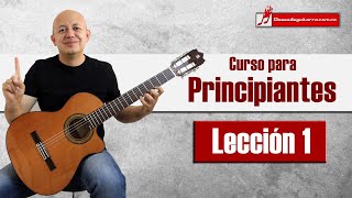 Curso de guitarra para principiantes lección 1  Posición [upl. by Koenig]