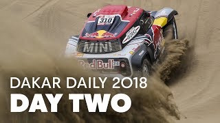 Day 2 Tragedy for Menzies  Dakar Daily 2018 [upl. by Revilo]