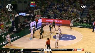 Triplazo de Tyler Kalinoski frente al Joventut [upl. by Eniawtna]