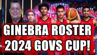 GINEBRA ROSTER LINE UP 2024 GOVS CUP [upl. by Sandy739]