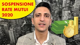 Sospensione mutui 2020 e Coronavirus Chi può usufruire come fare conviene [upl. by Joli]