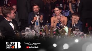 Jack Whitehall interviews Dua Lipa  The BRIT Awards 2019 [upl. by Iadrahc]