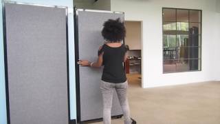 Versare QuickWall Portable Room Dividers amp WallMounted Partitions [upl. by Drofnil]