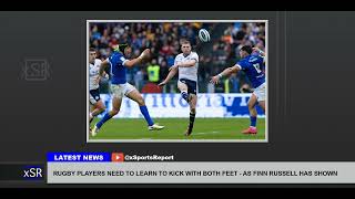 Rugby Players Need To Learn To Kick With Both Feet As Finn Russell Has Shown [upl. by Pirali329]