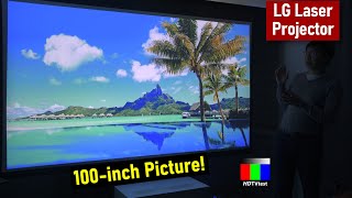 LG HU85LS HU85LA CineBeam 4K UST Laser Projector Review [upl. by Derril]