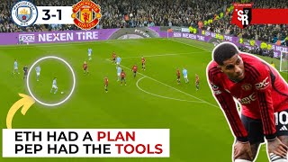 Here is why Man United Looked HOPELESS Against Man City  Manchester United V City Tactical Analysis [upl. by Enahsal369]