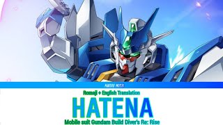 Gundam build Divers ReRise – Opening 2 Full『 HATENA 』 Lyrics Romaji  English Translation [upl. by Hunley]