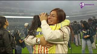 Alison Gonzálezdelantera del América Femenilfestejó con Ceci Santiago y le dedicó un lindo mensaje [upl. by Nawtna]