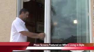 Plisse Retractable Screens for Sliding Glass Doors [upl. by Ahsinroc454]