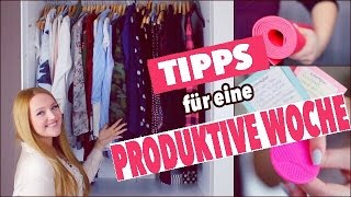 TIPPS für eine PRODUKTIVE Woche  gegen LANGEWEILE am SONNTAG  Deutsch 2016  Annaxo [upl. by Eahsel937]