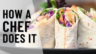 How to make filled sandwich wraps Using a piping bag [upl. by Seedman]