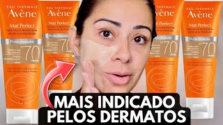 TESTANDO o PROTETOR COM COR MAIS INDICADO POR DERMATOLOGISTAS  AVÈNE Mat Perfect [upl. by Notsae914]